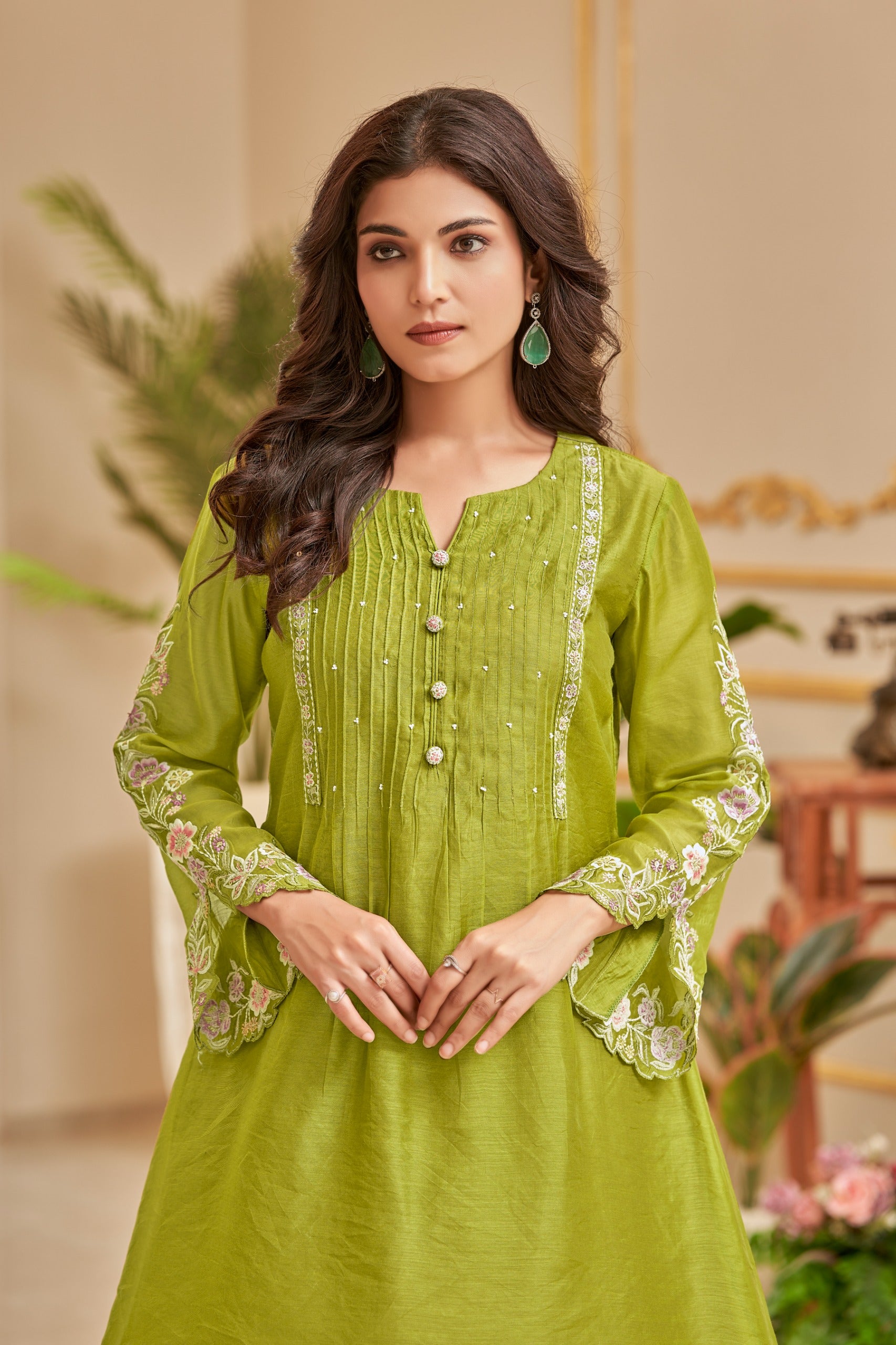 Gaurisha Barf Embroidery Premium Co-ord Set-AL