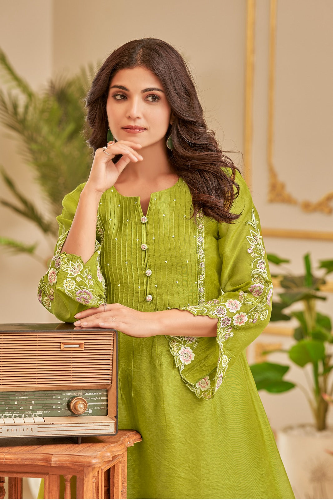 Gaurisha Barf Embroidery Premium Co-ord Set-AL
