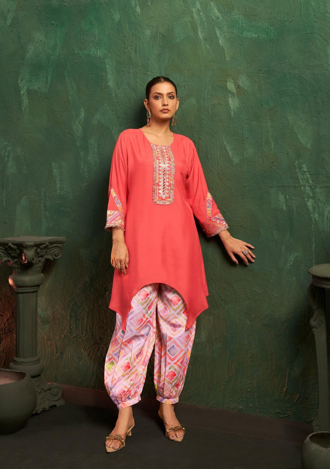 Ira poppy fusion wear set-AL