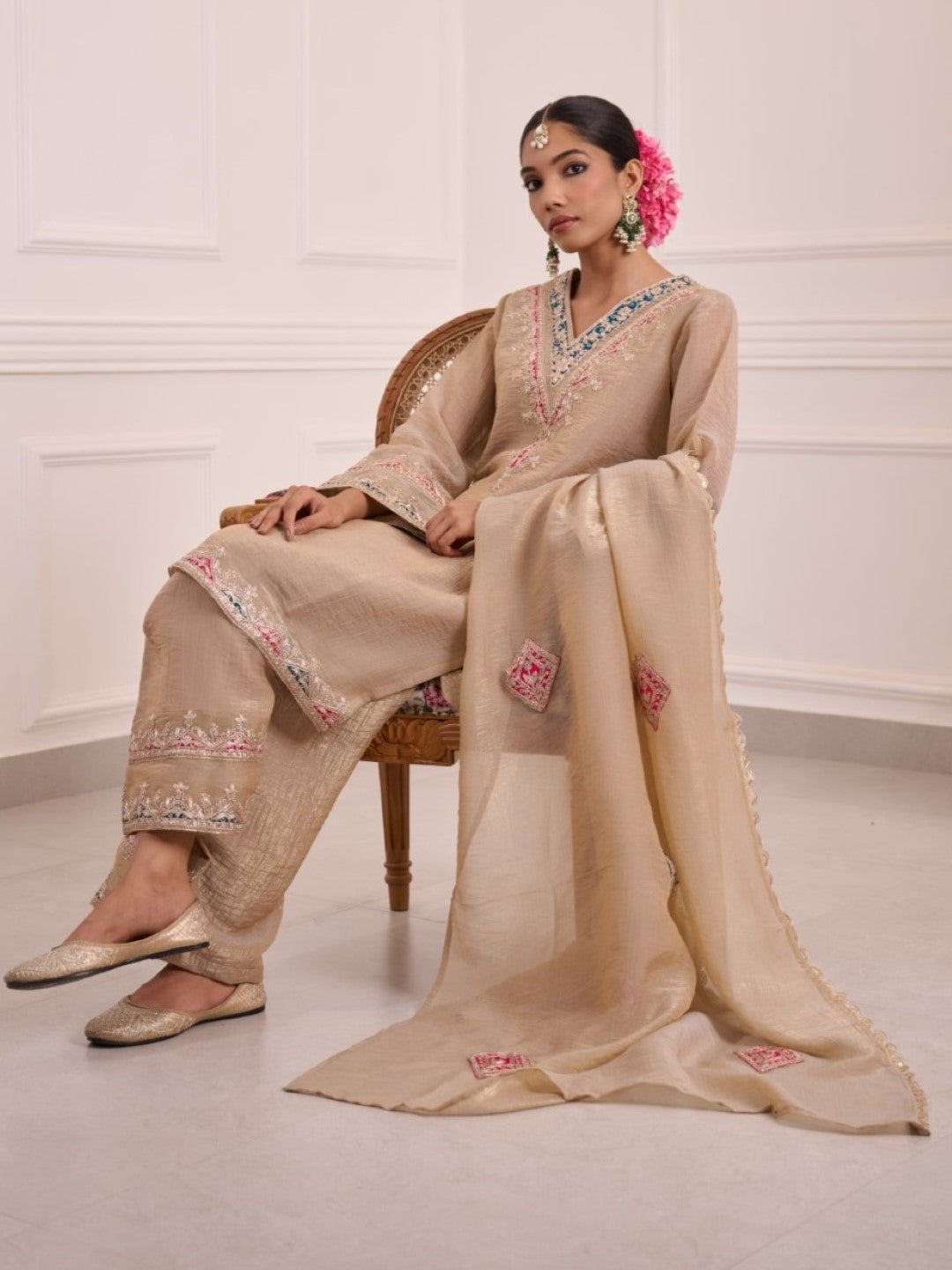 Gaurisha caramel full work premium suit set-AL