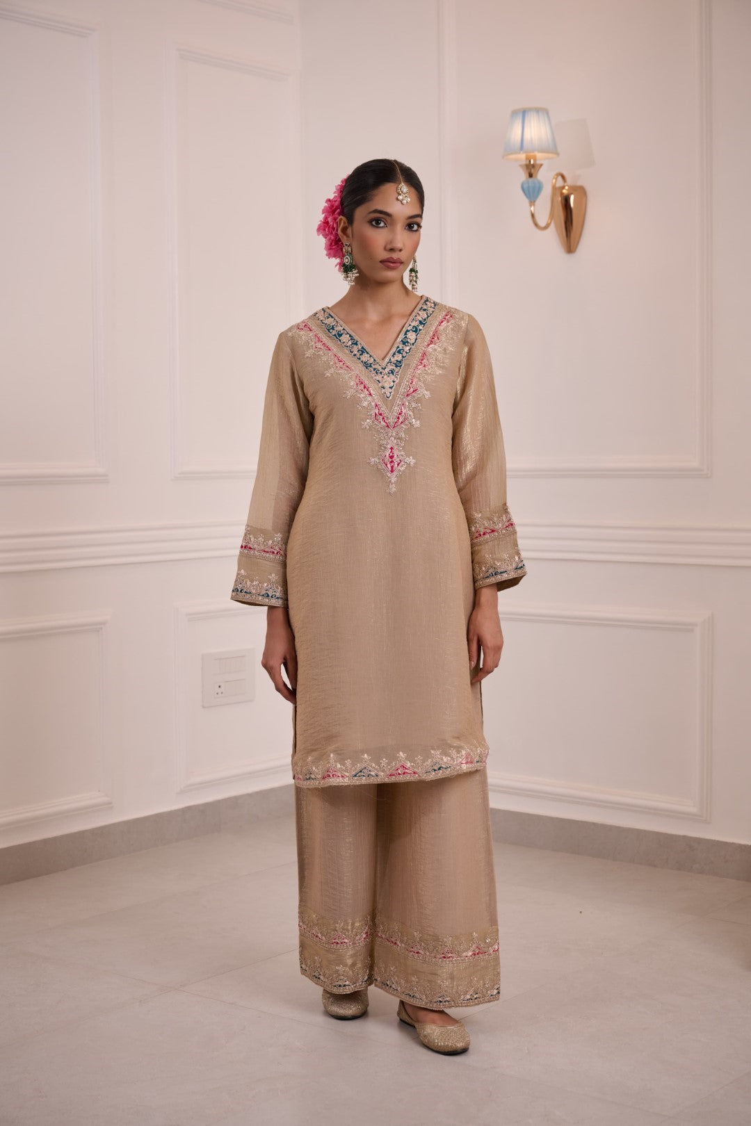 Gaurisha caramel full work premium suit set-AL
