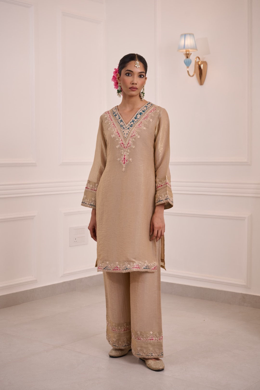 Gaurisha caramel full work premium suit set-AL