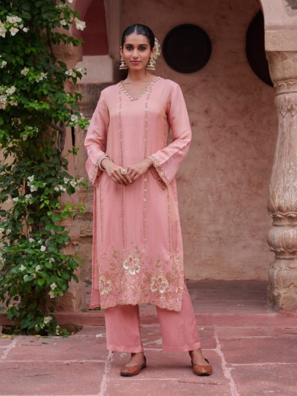 Gaurisha Ruddy Full work Premium Suit Set