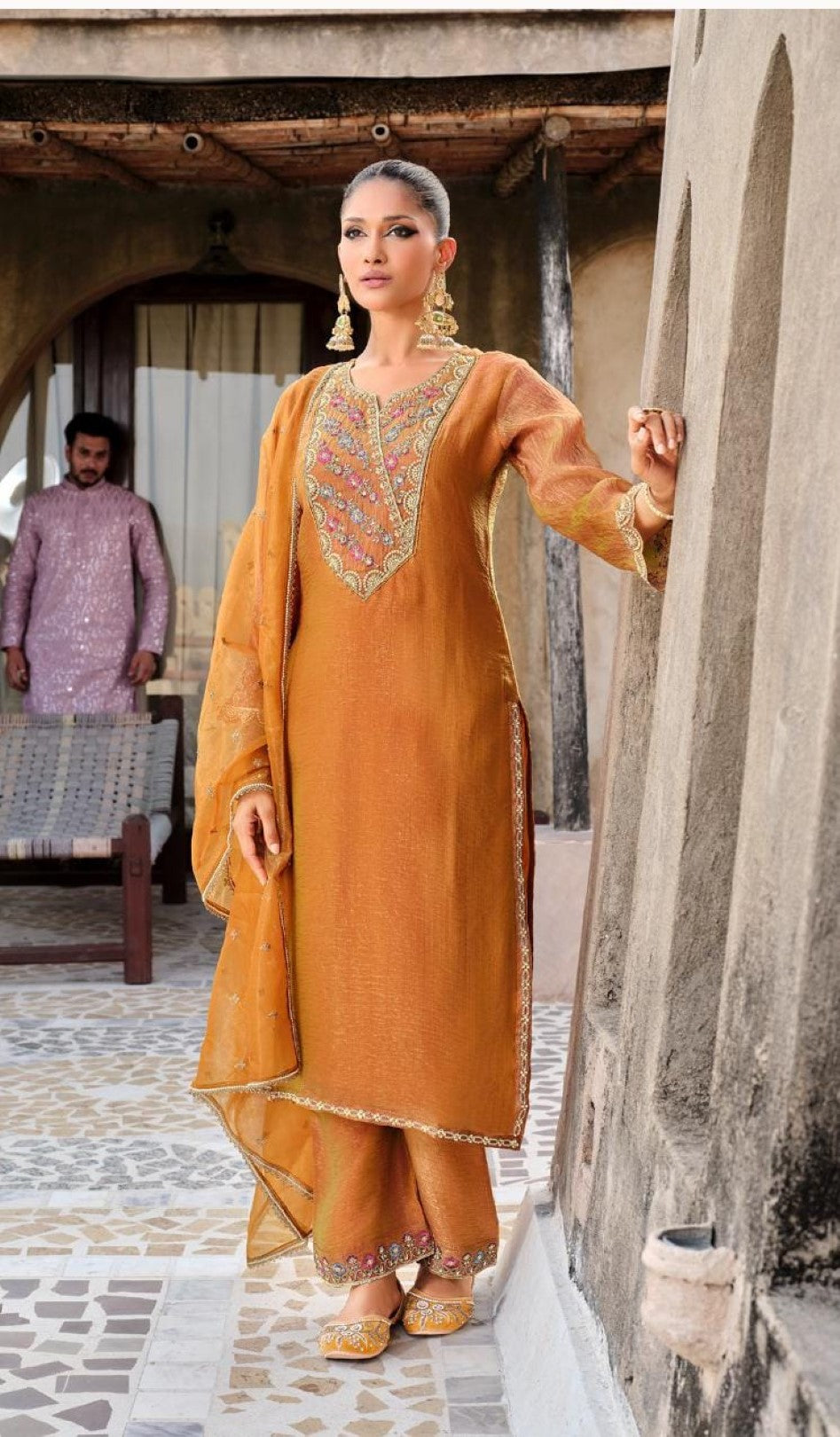 Gambhir Kesari full work suit set-AL