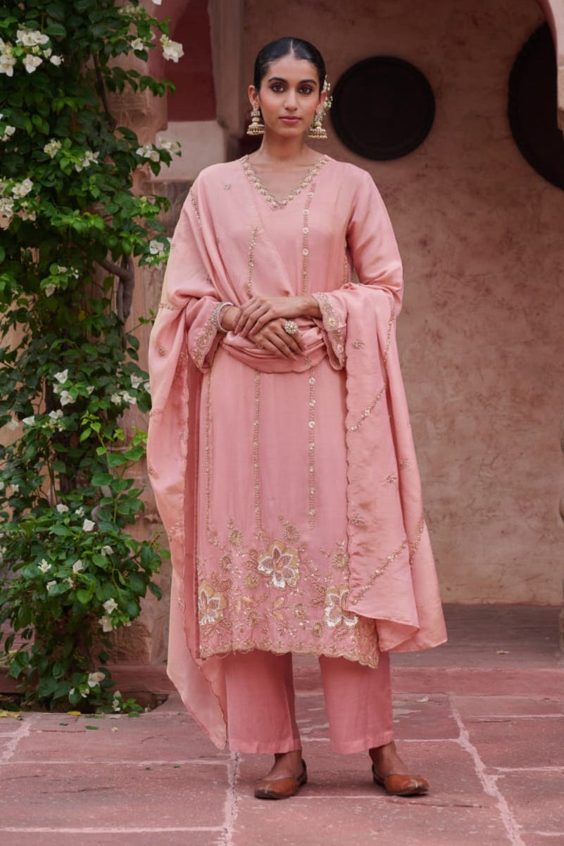Gaurisha Ruddy Full work Premium Suit Set-AL