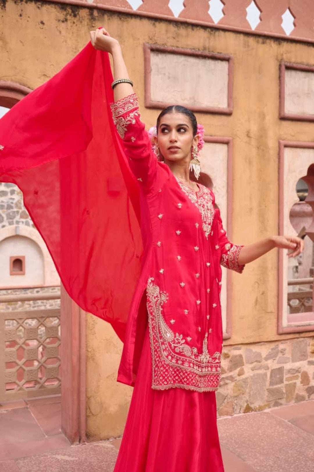 Sangini zarqa full work suit set