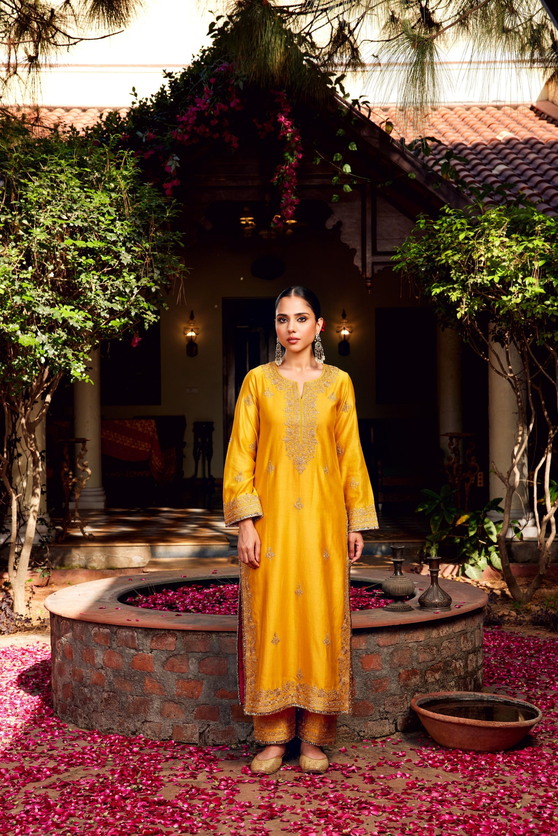 Yellow Inayat Kurta Set of 3