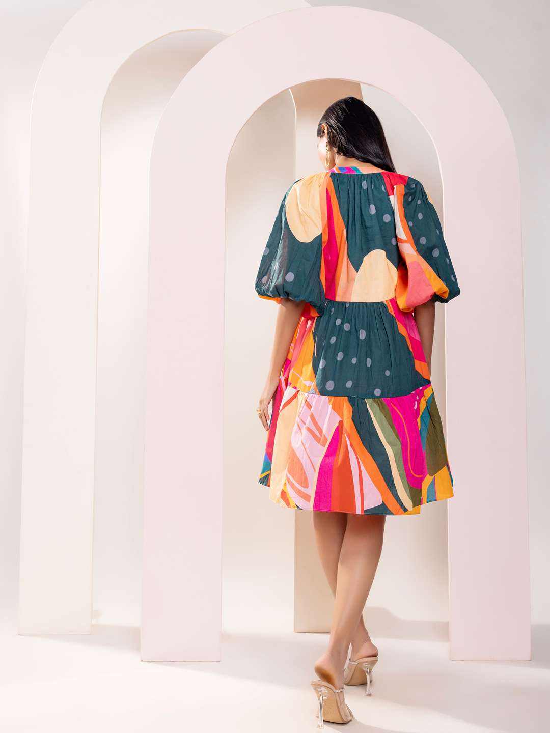 Pinko Printed Tiered Dress