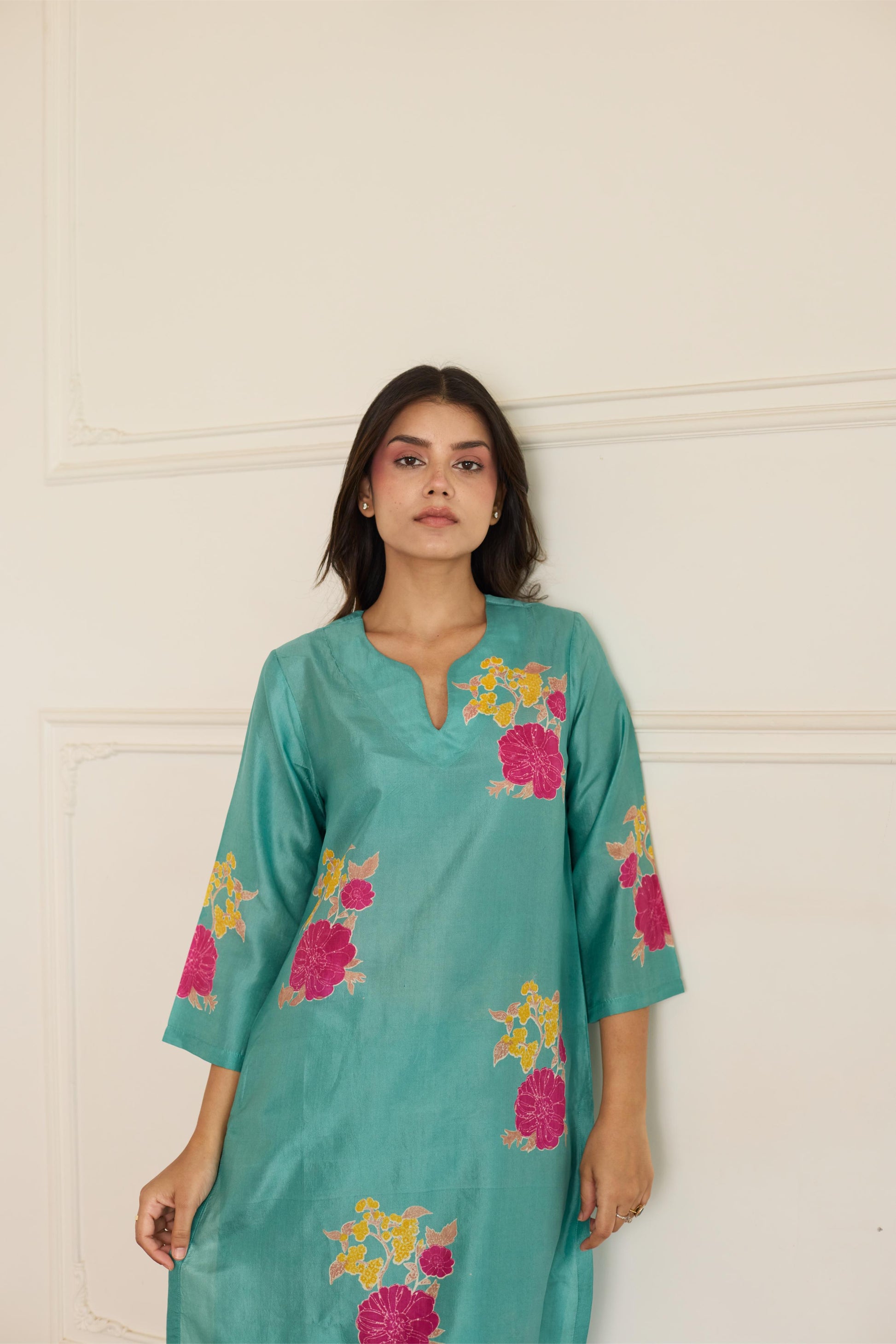 Aqua silk co rd-JA