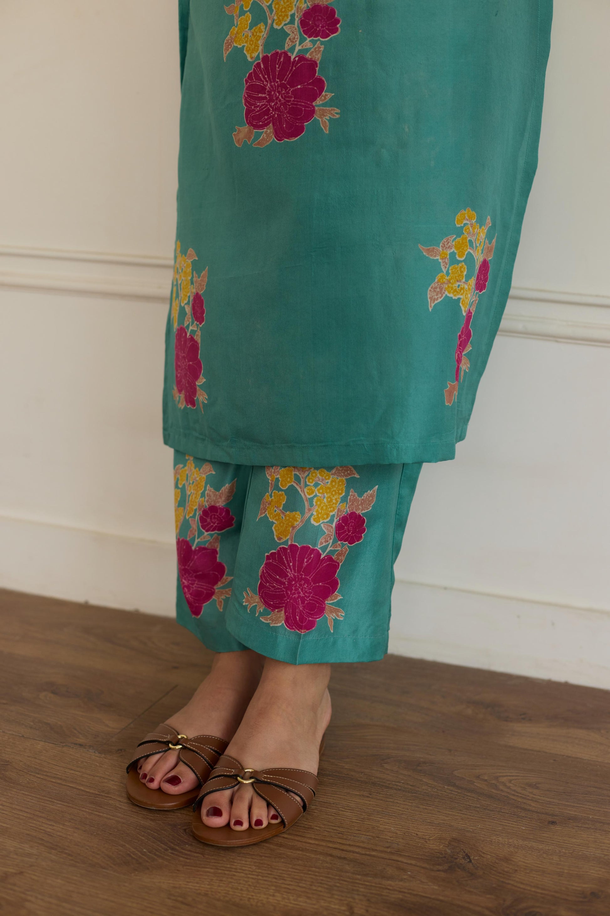 Aqua silk co rd-JA