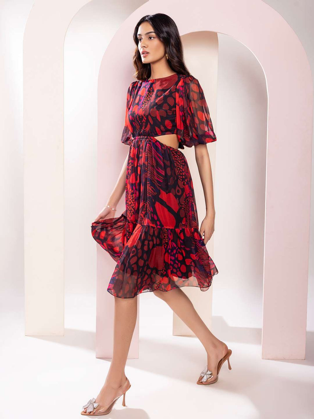 Daze Printed Midi Dress