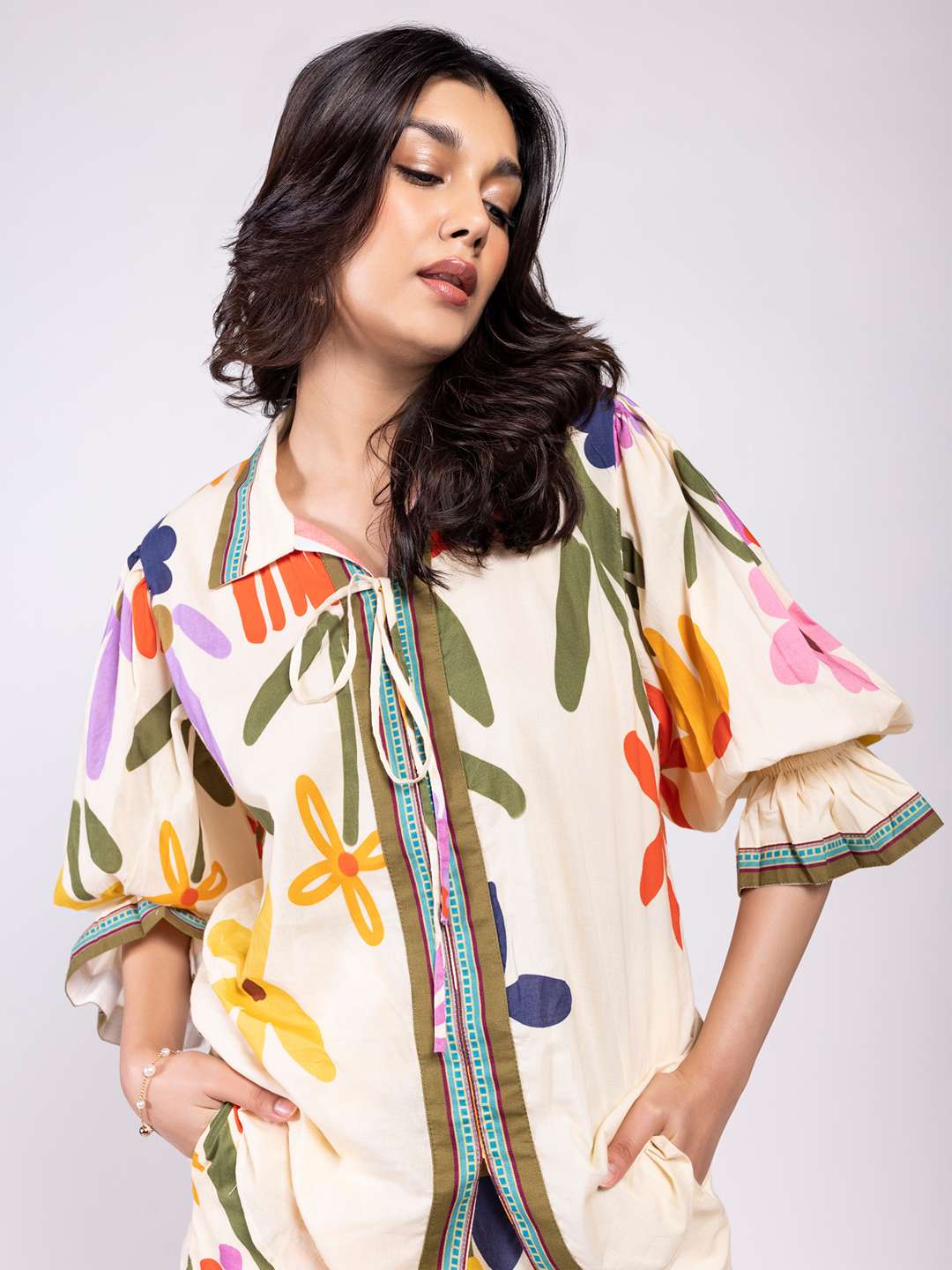 Folk Printed Co-ord Set (Set of 2)