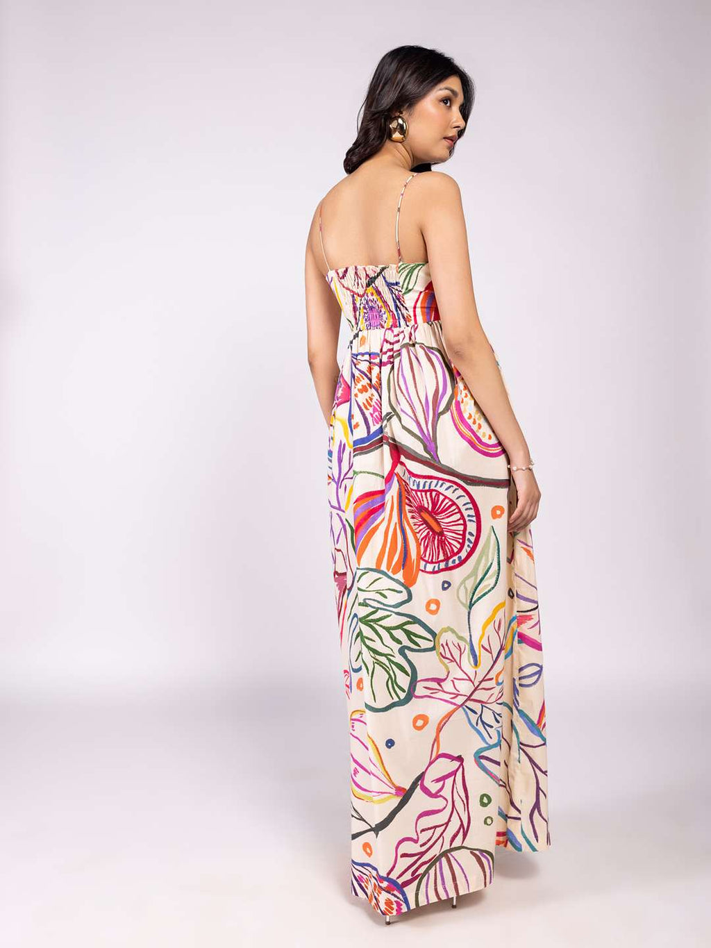 Fig Printed Maxi Dress