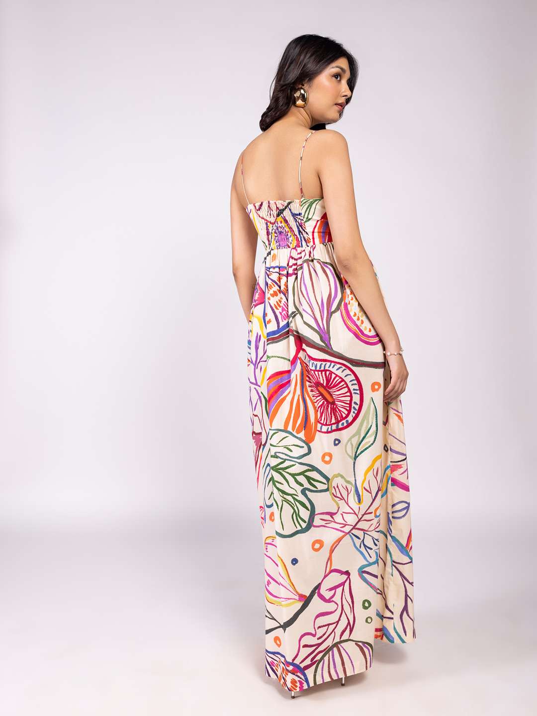 Fig Printed Maxi Dress