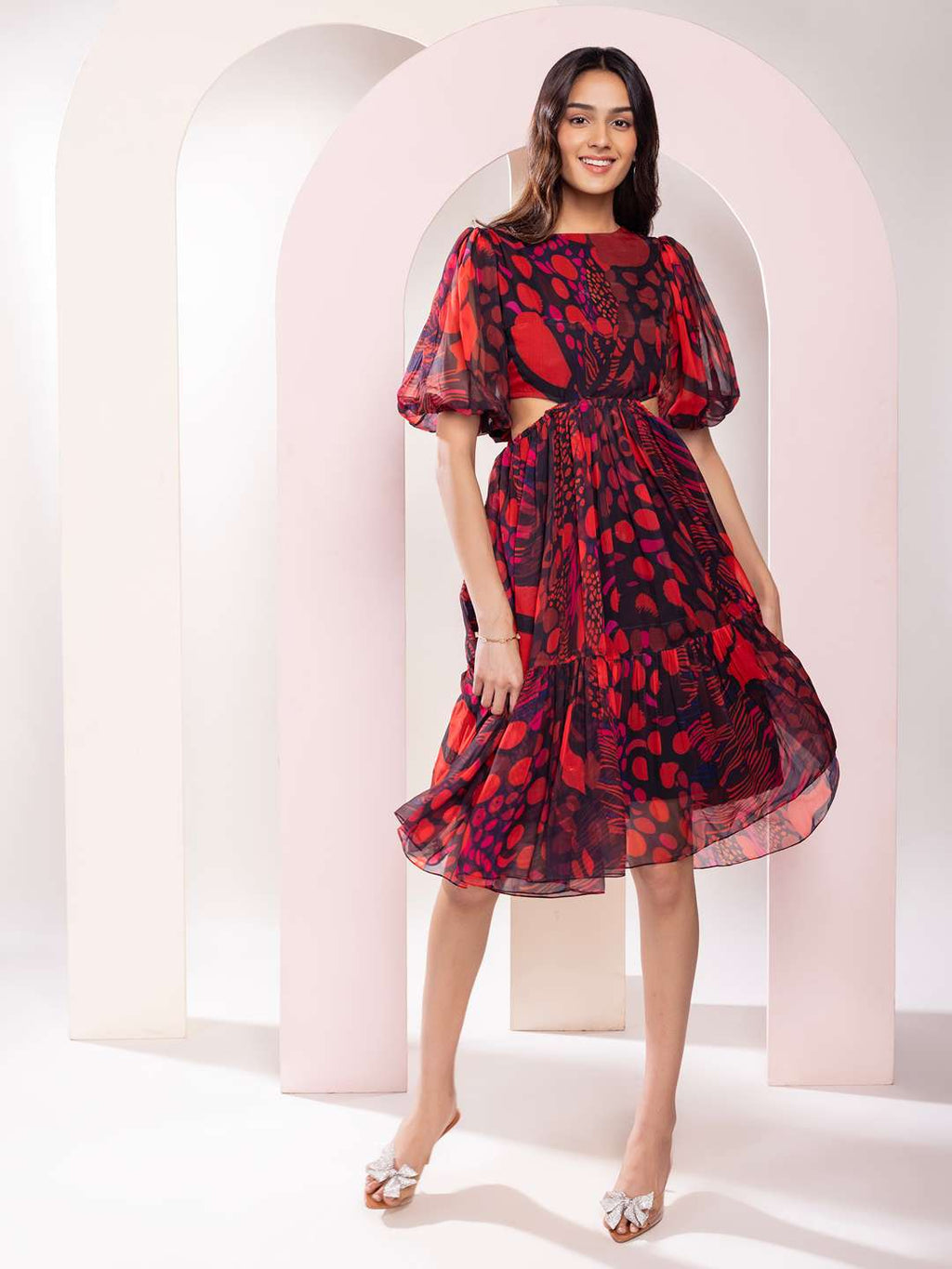 Daze Printed Midi Dress