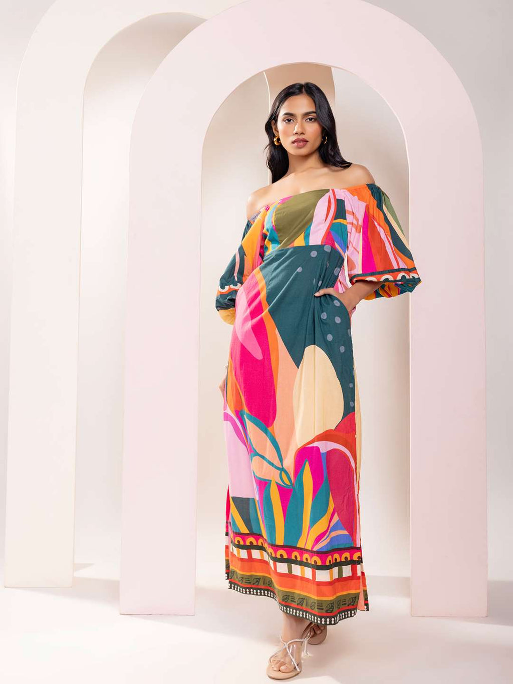Pinko Printed Maxi Dress