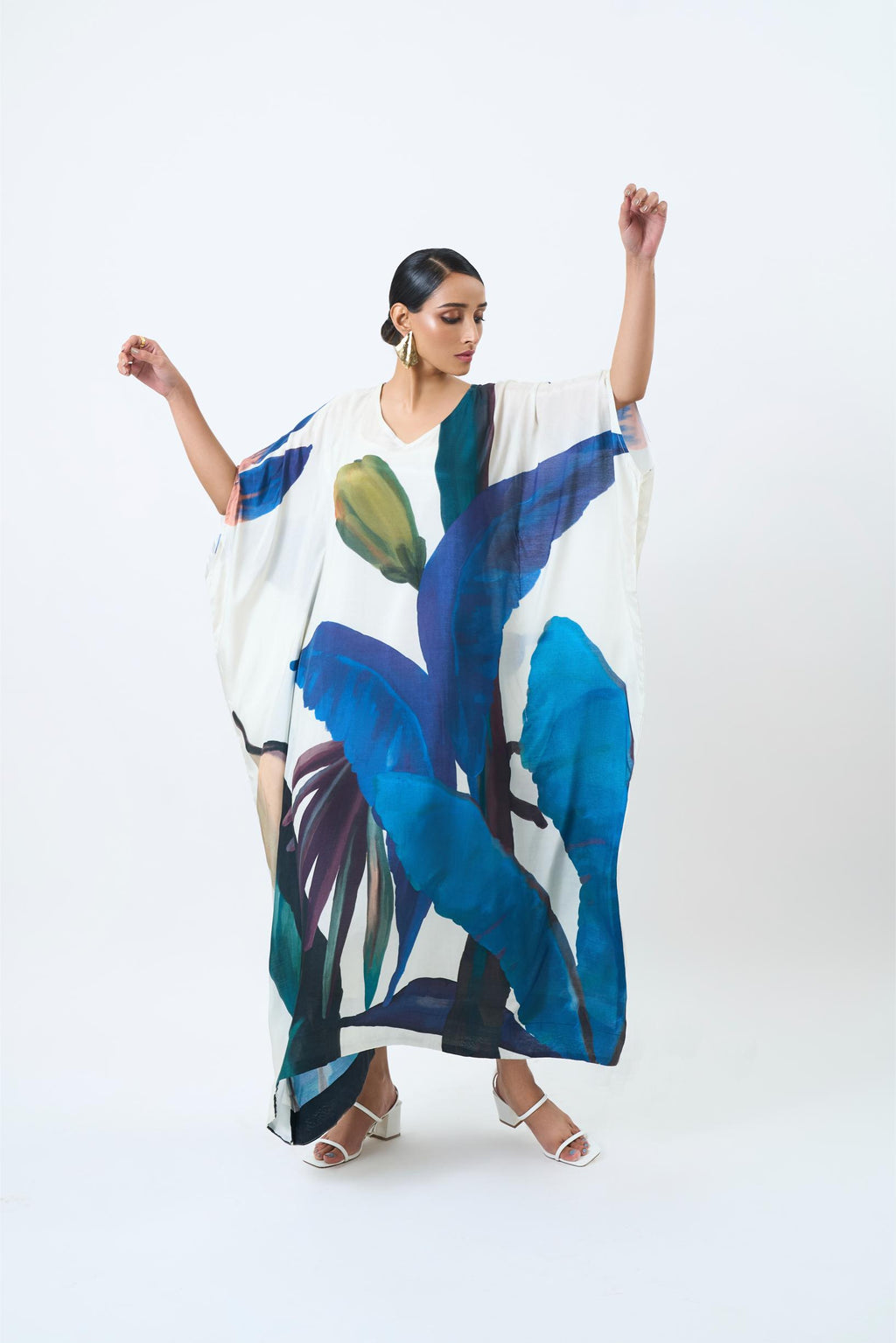 Blue Leaf Kaftan