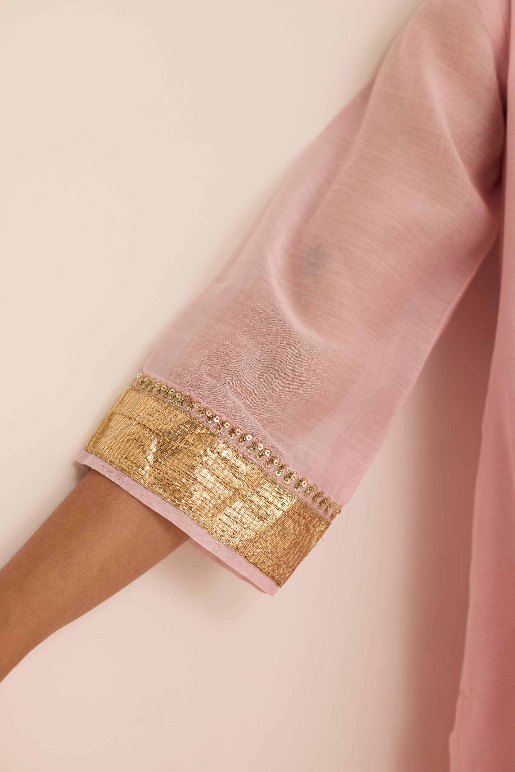 Blush Mukaish Set-JA
