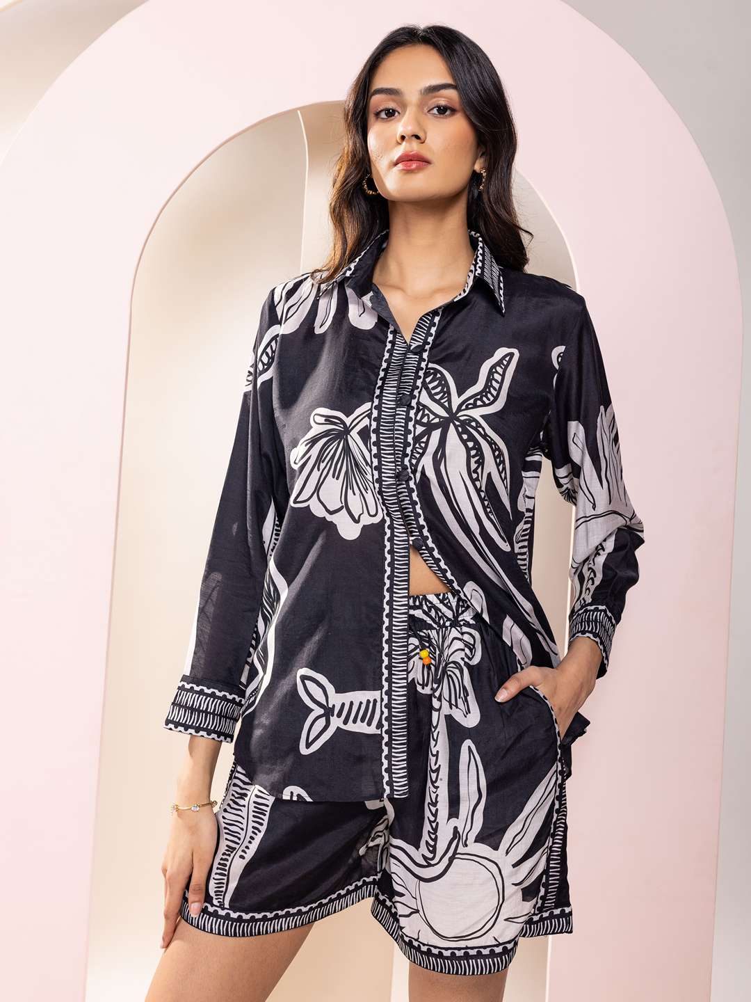 Chalk Printed Co-ord Set (Set Of 2)