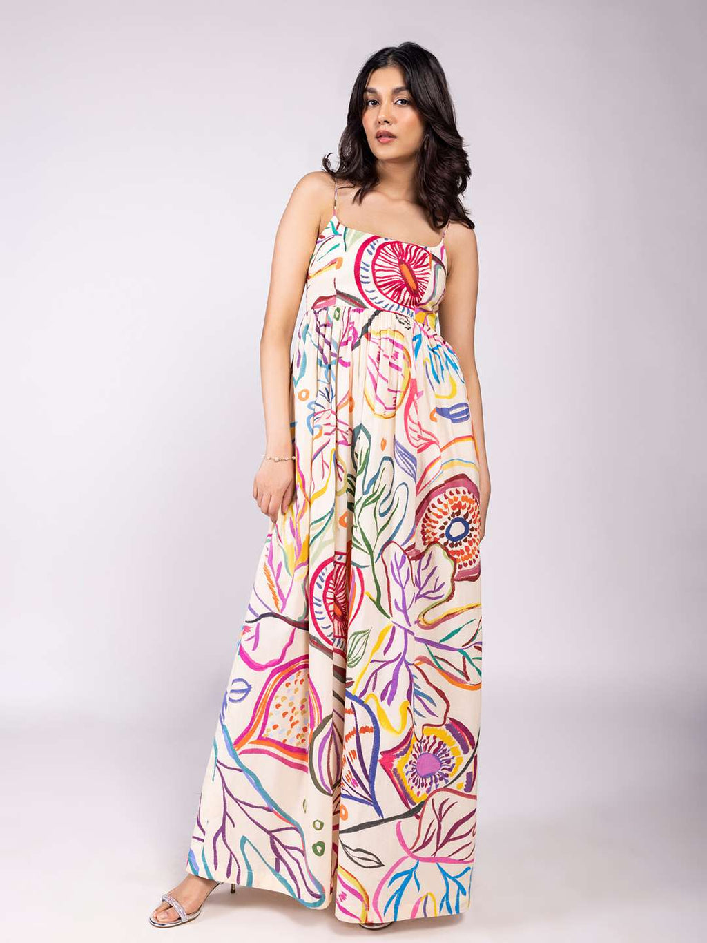 Fig Printed Maxi Dress