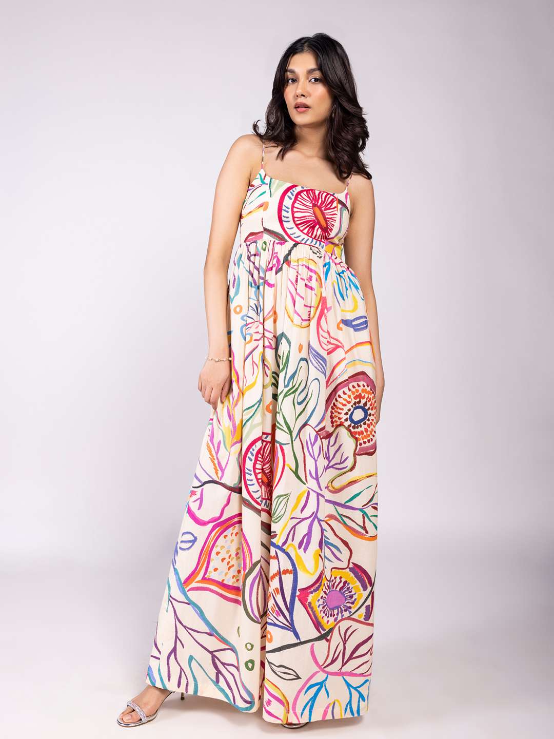 Fig Printed Maxi Dress