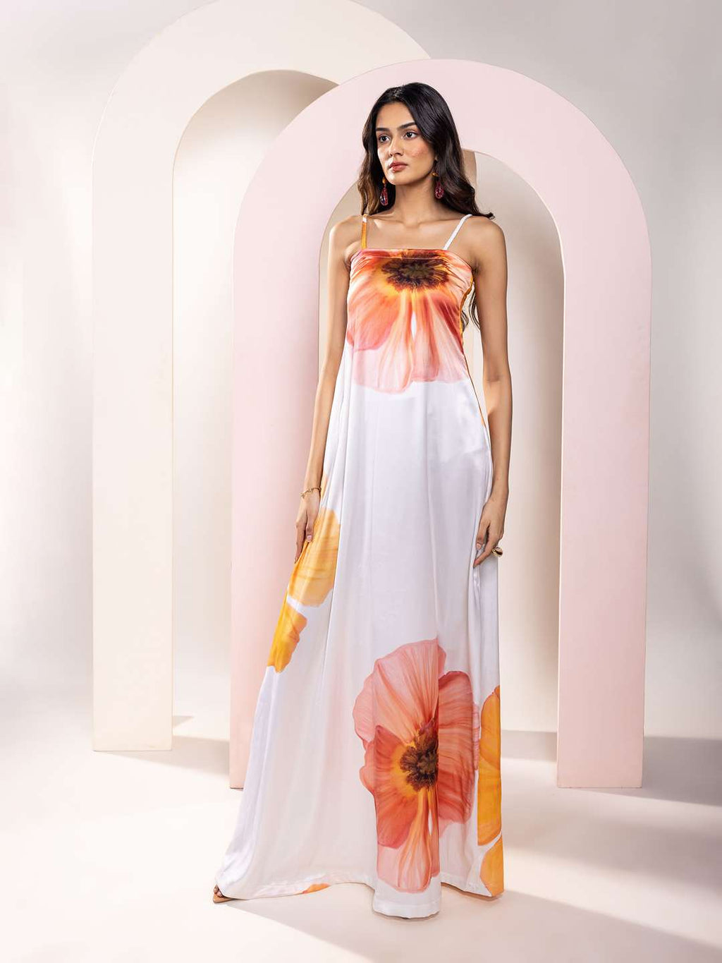 Sunbloom Printed Slip Dress