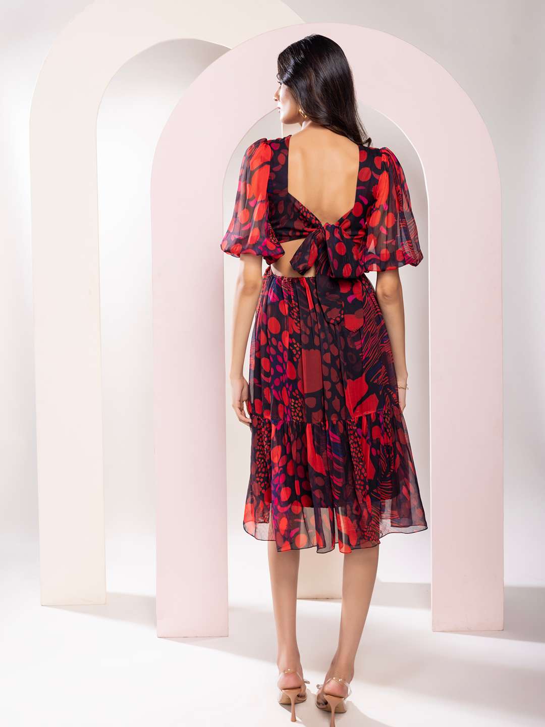 Daze Printed Midi Dress