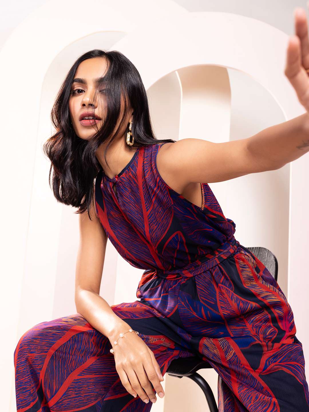 Foliage Printed Jumpsuit