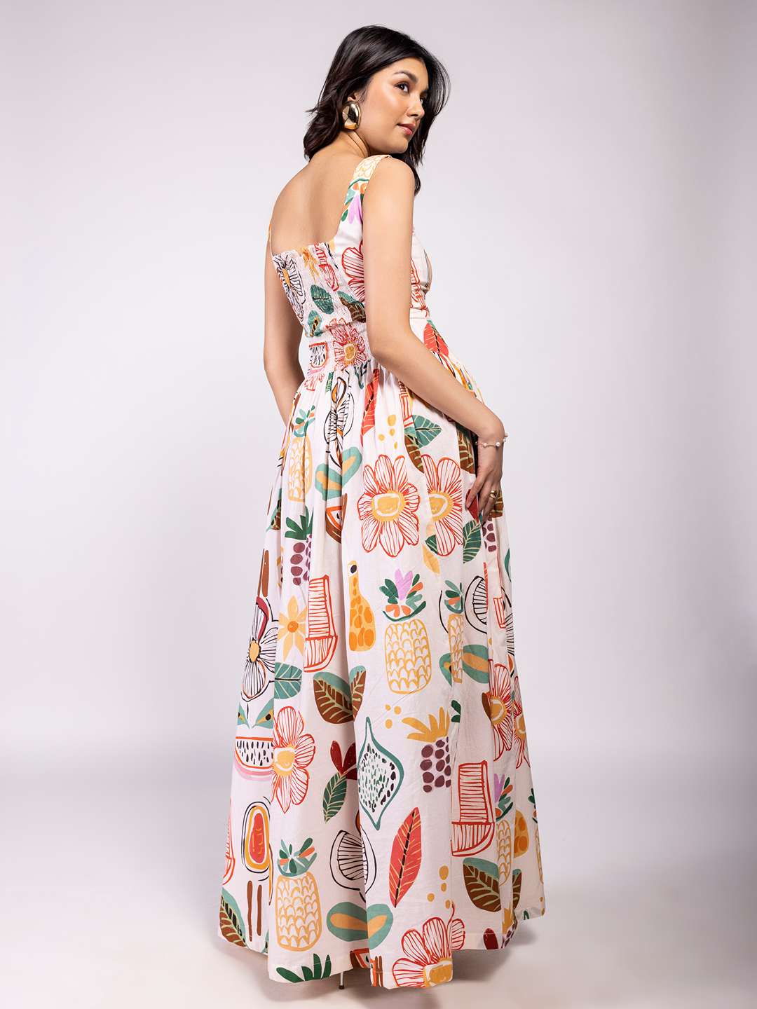Gardenia Printed Maxi Dress