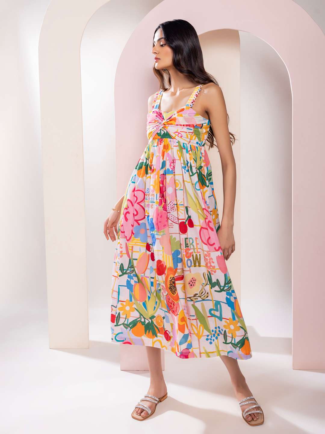 Sugar Printed Midi Dress