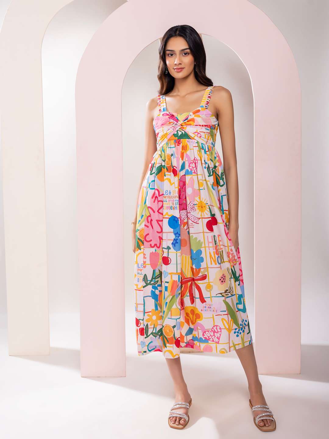 Sugar Printed Midi Dress
