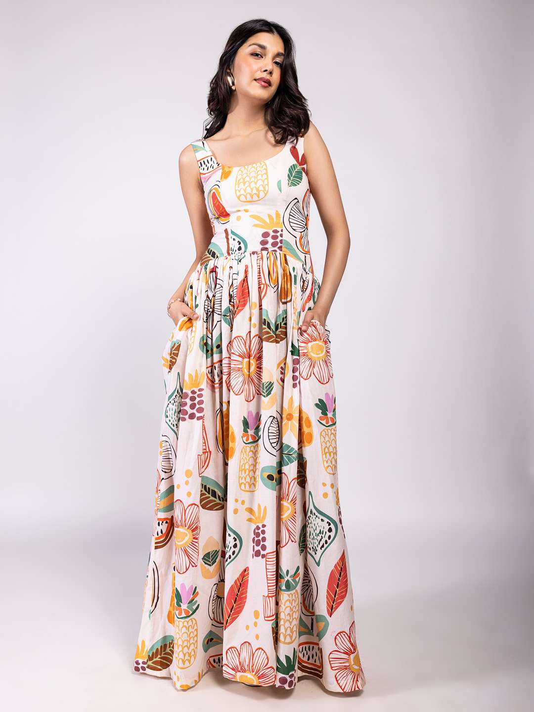 Gardenia Printed Maxi Dress
