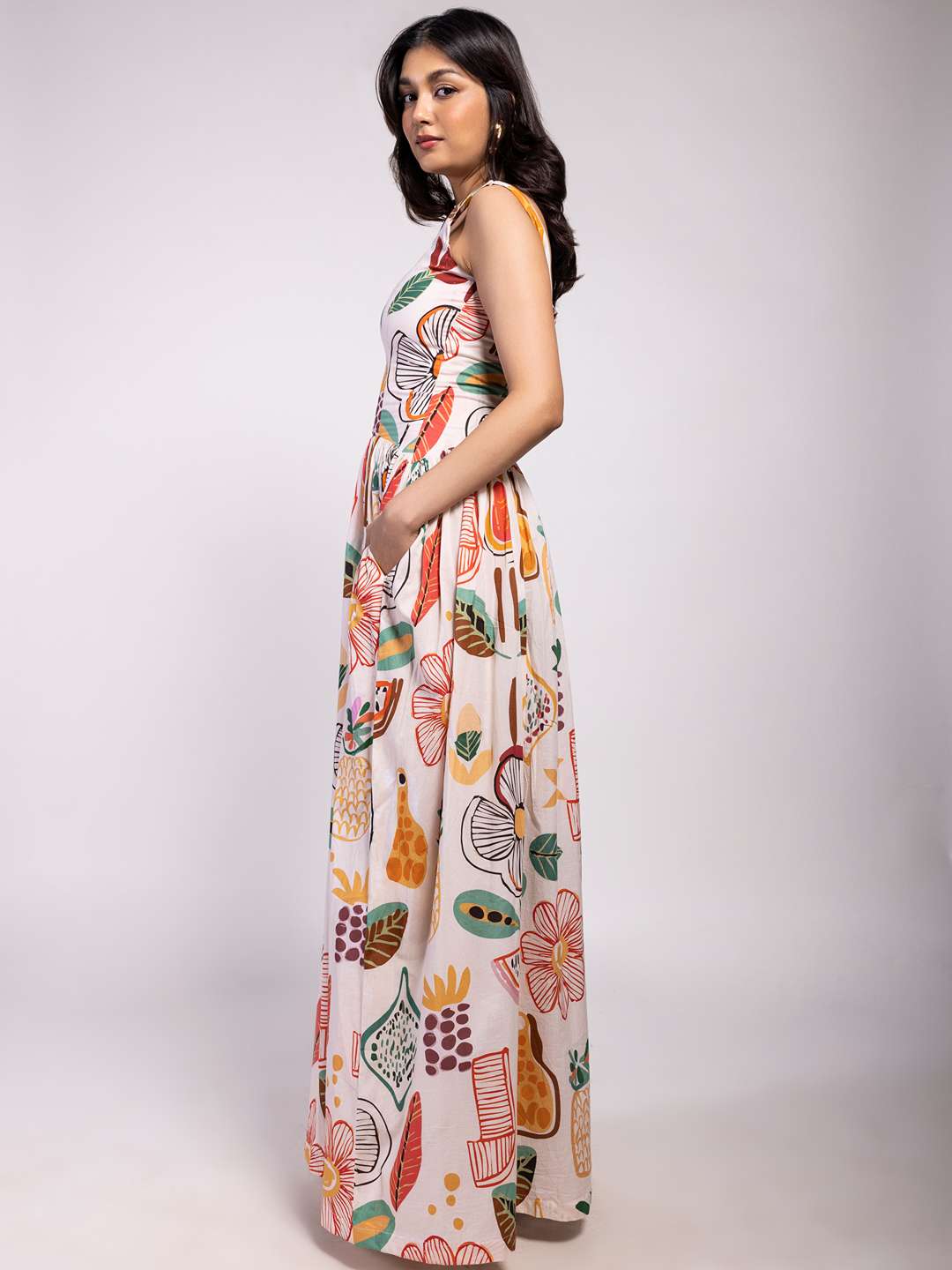 Gardenia Printed Maxi Dress