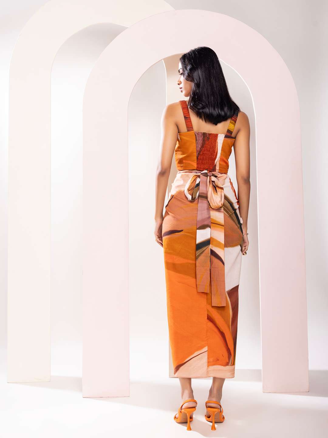 Sienna Printed Co-ord Set With Skirt (Set of 2)