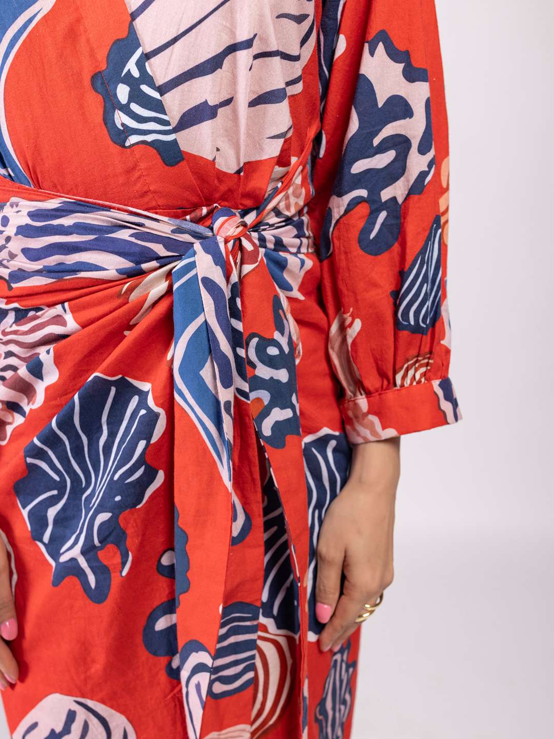 Nautica Printed Wrap Dress