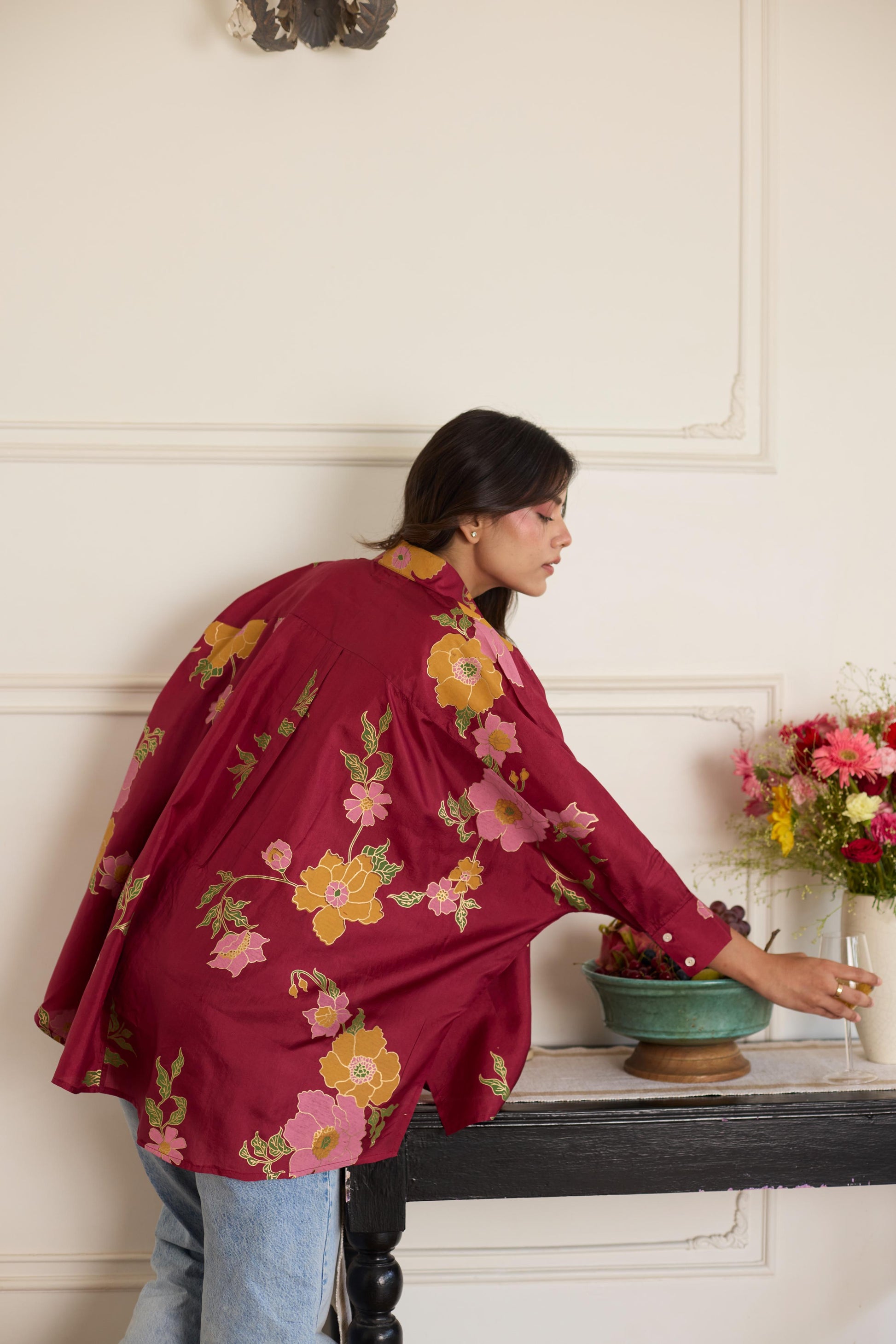 Gia Maroon Shirt-JA