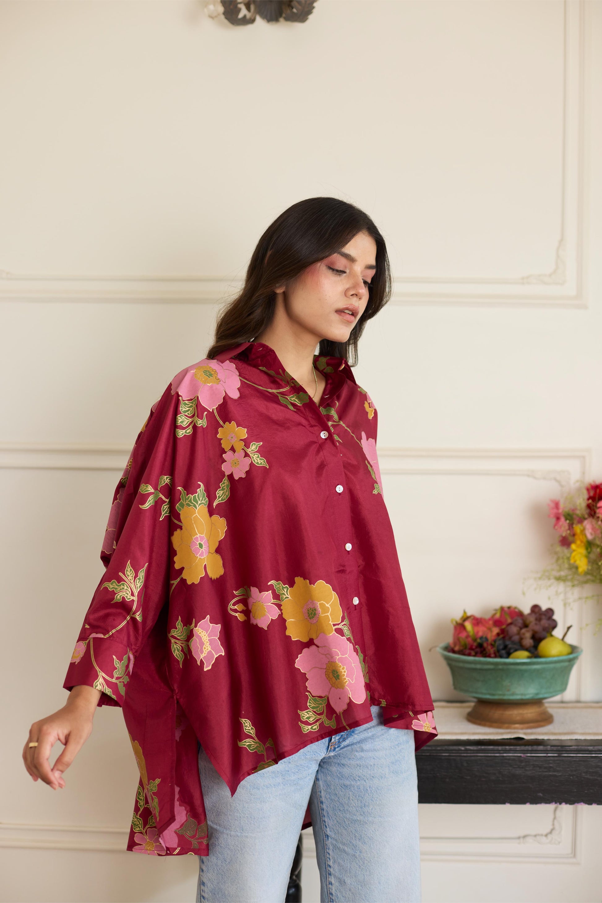 Gia Maroon Shirt-JA
