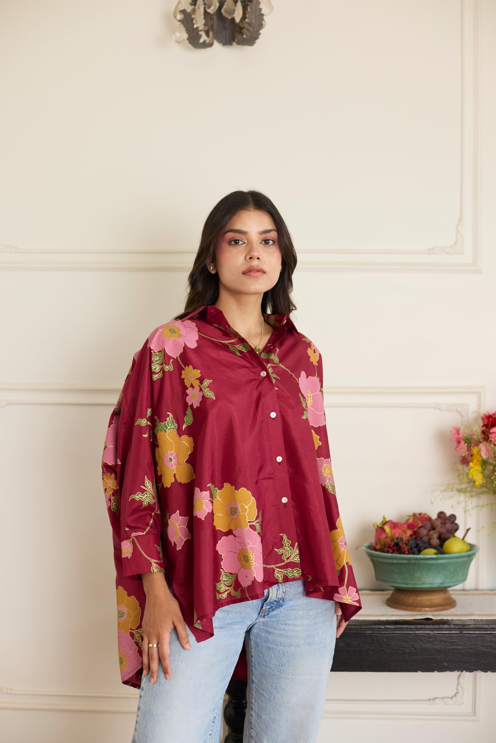 Gia Maroon Shirt-JA