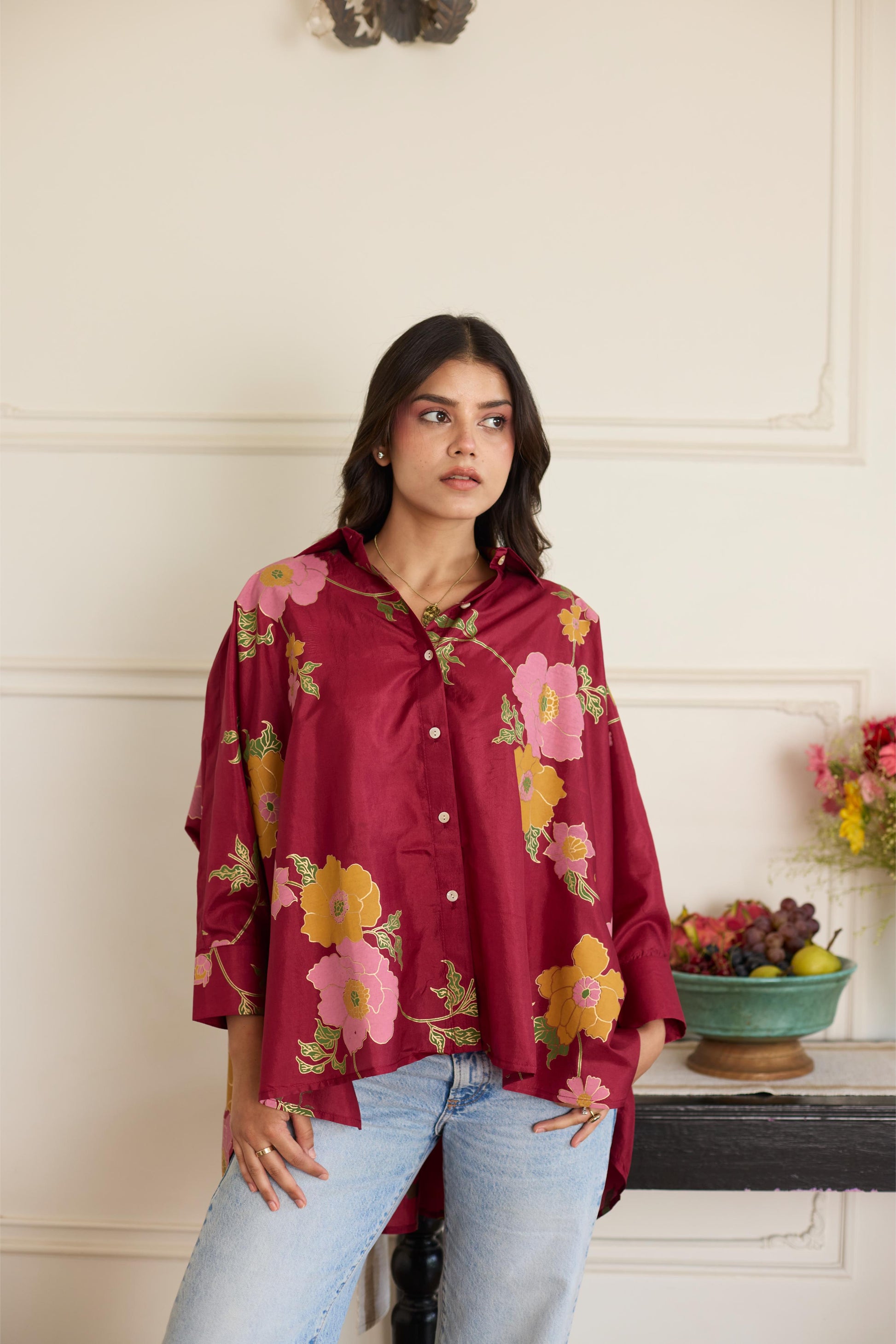 Gia Maroon Shirt-JA