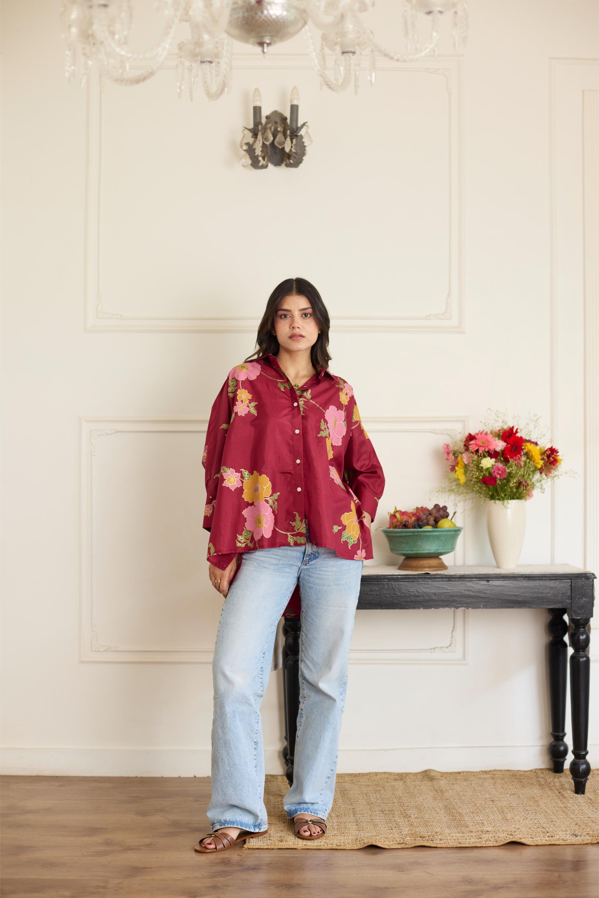 Gia Maroon Shirt-JA