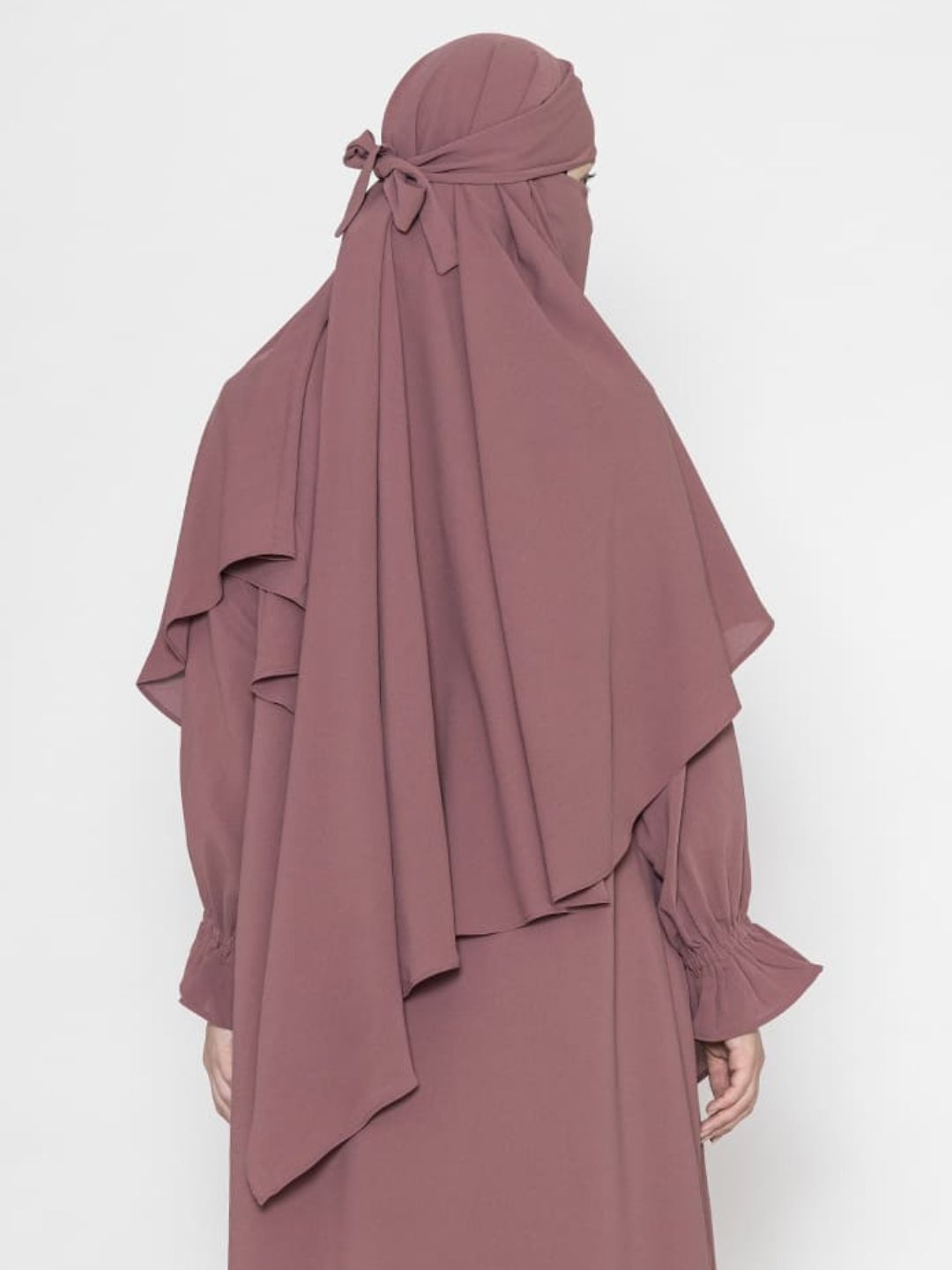 Royal Layered Khimar Mauve