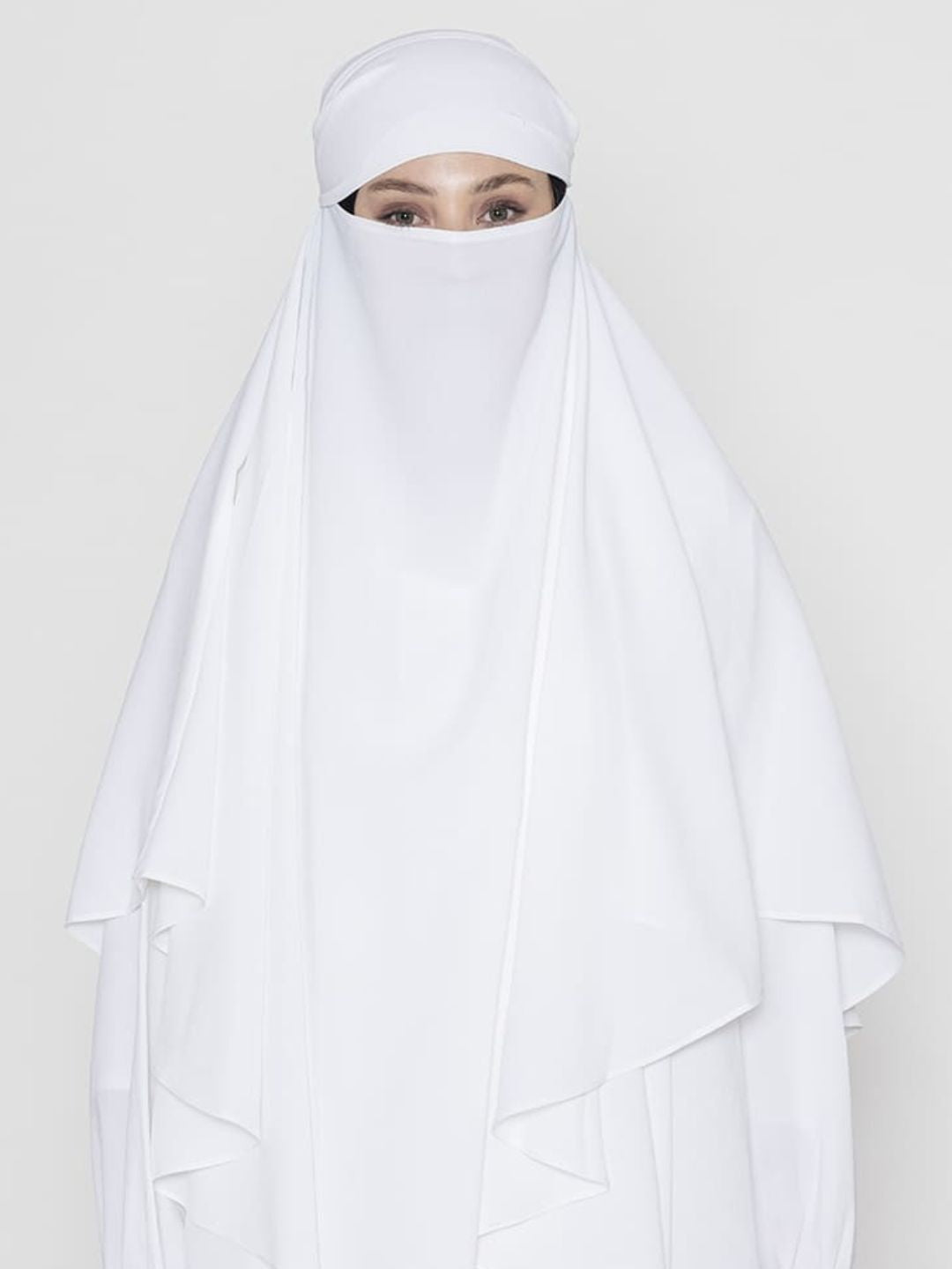 Royal Layered Khimar White