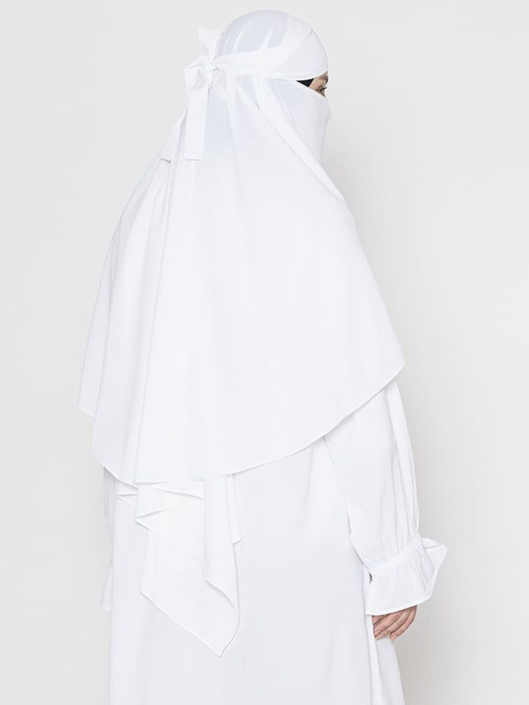 Royal Layered Khimar White