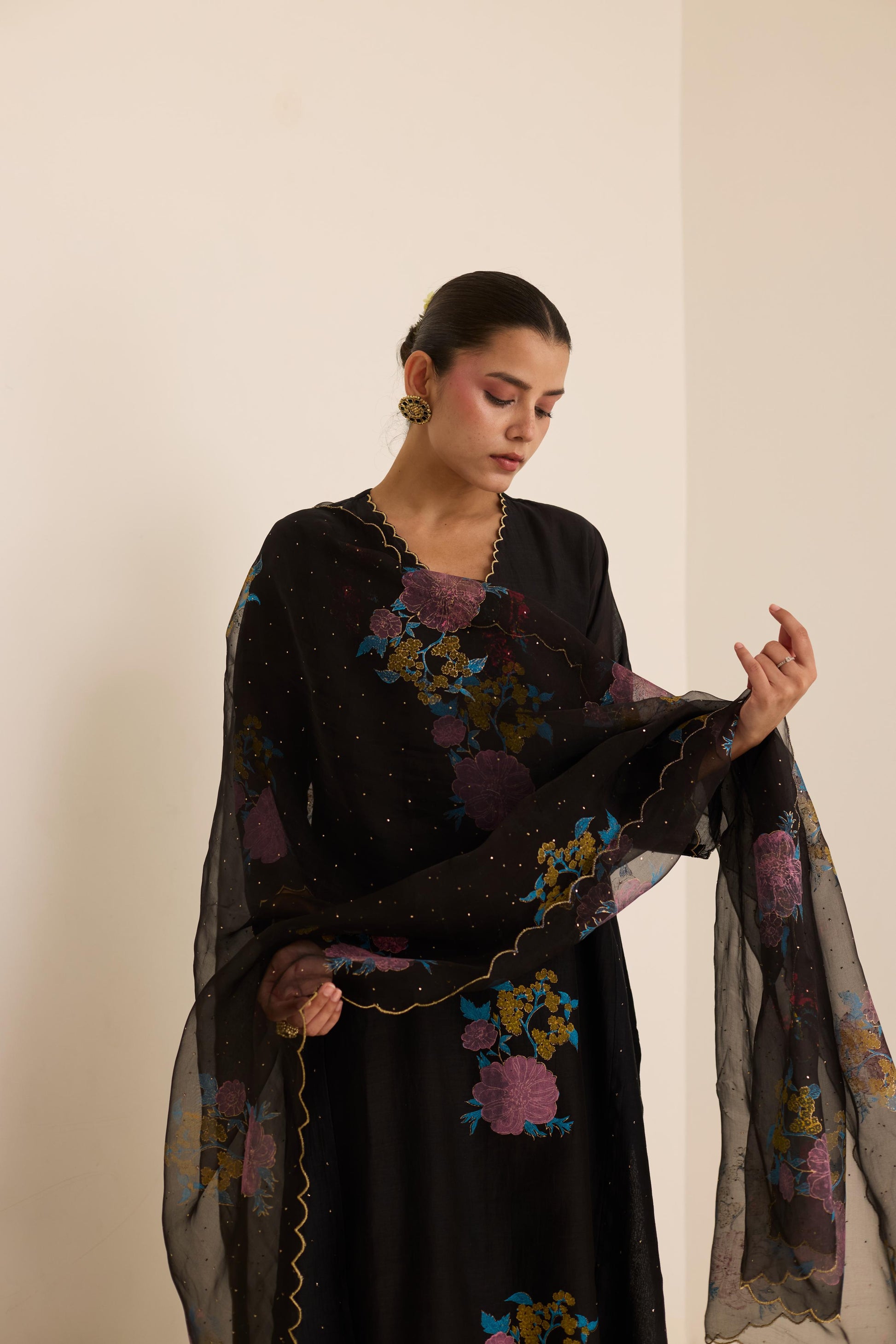 Midnight Mukaish Set-JA