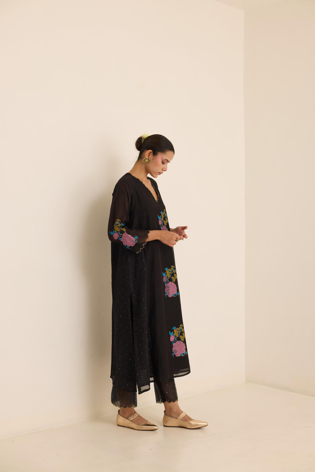 Midnight Mukaish Set-JA