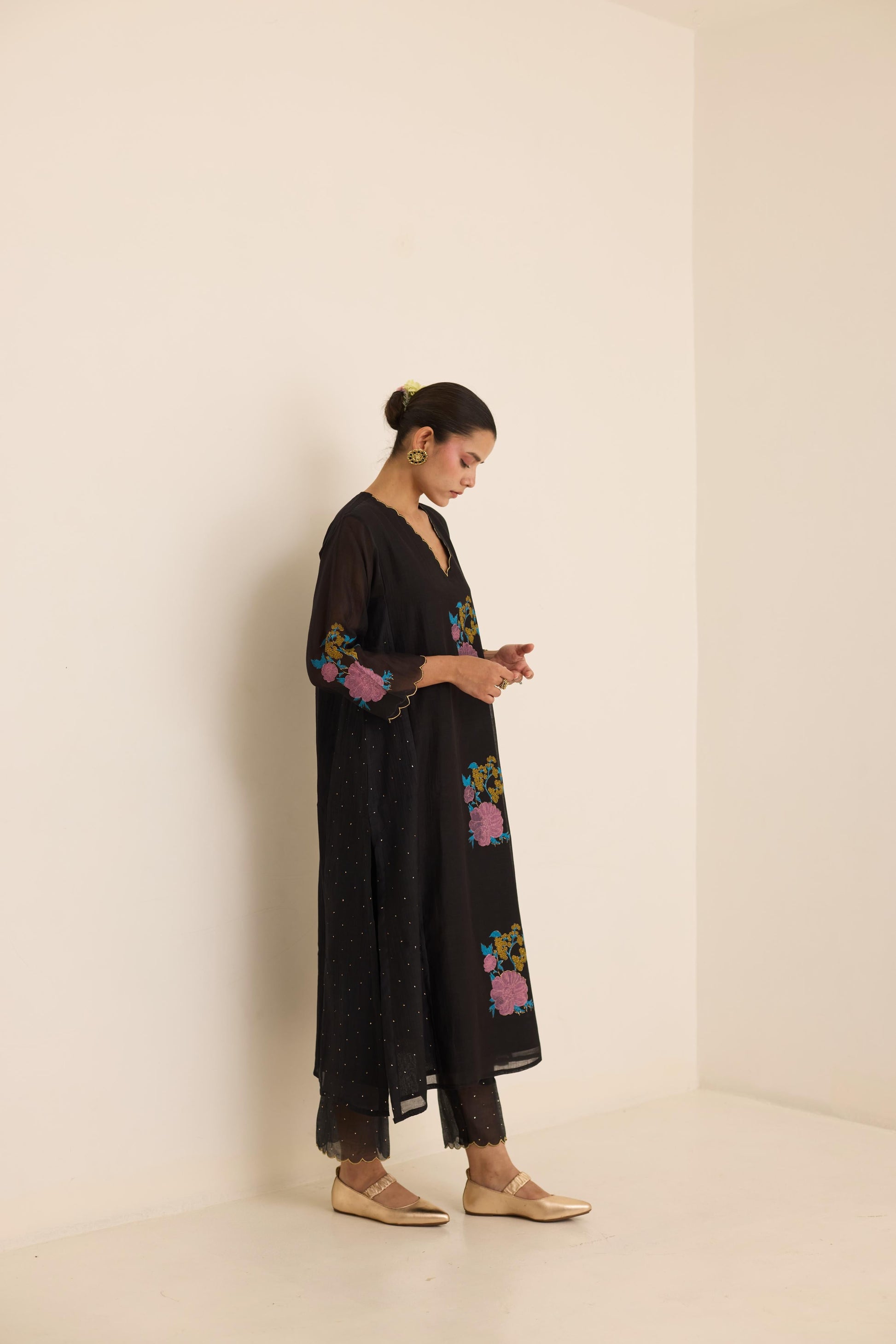 Midnight Mukaish Set-JA