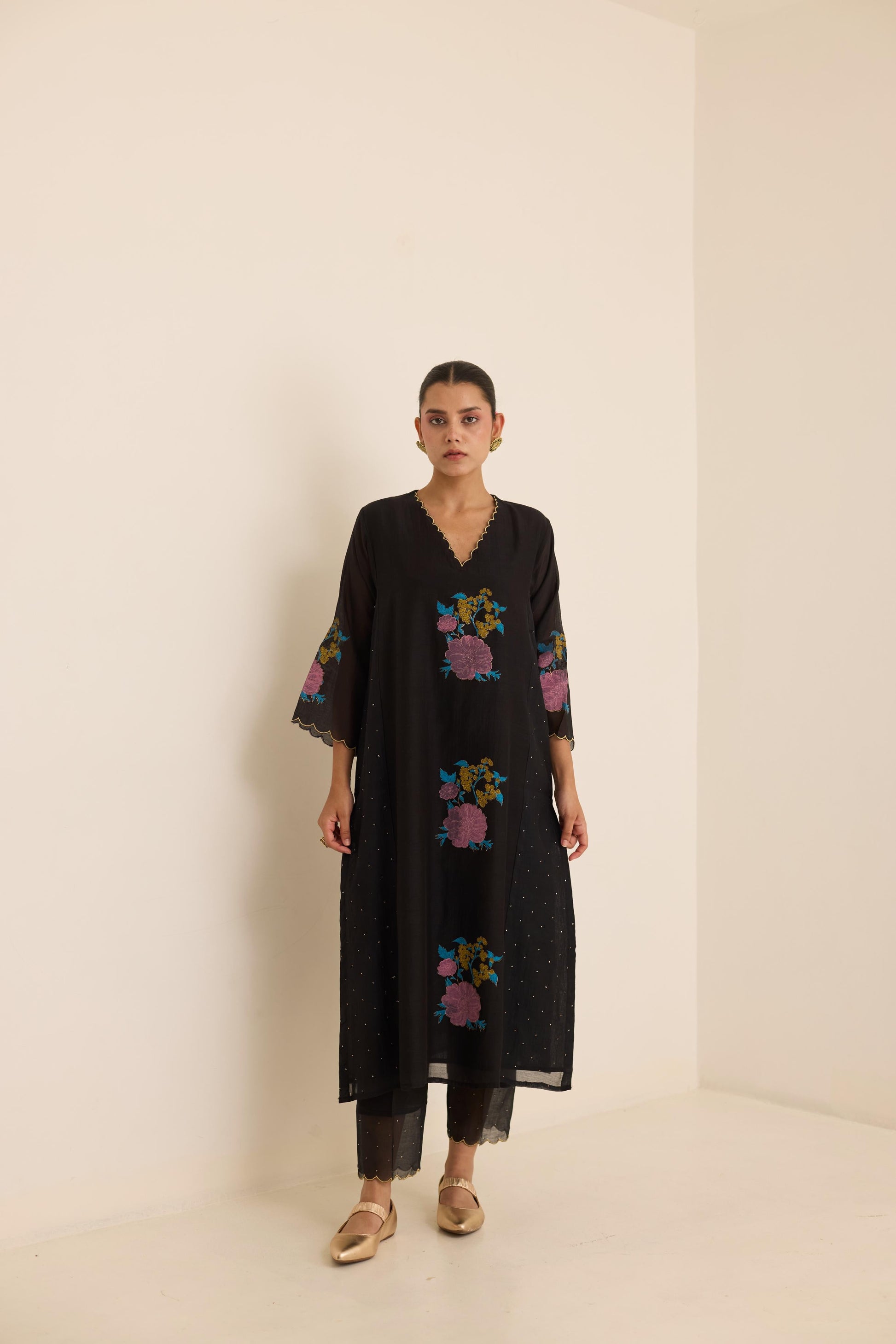 Midnight Mukaish Set-JA