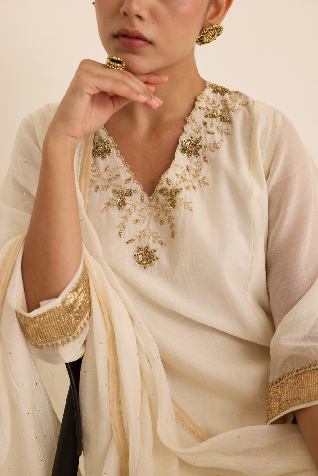 Pearl Mukaish Set-JA