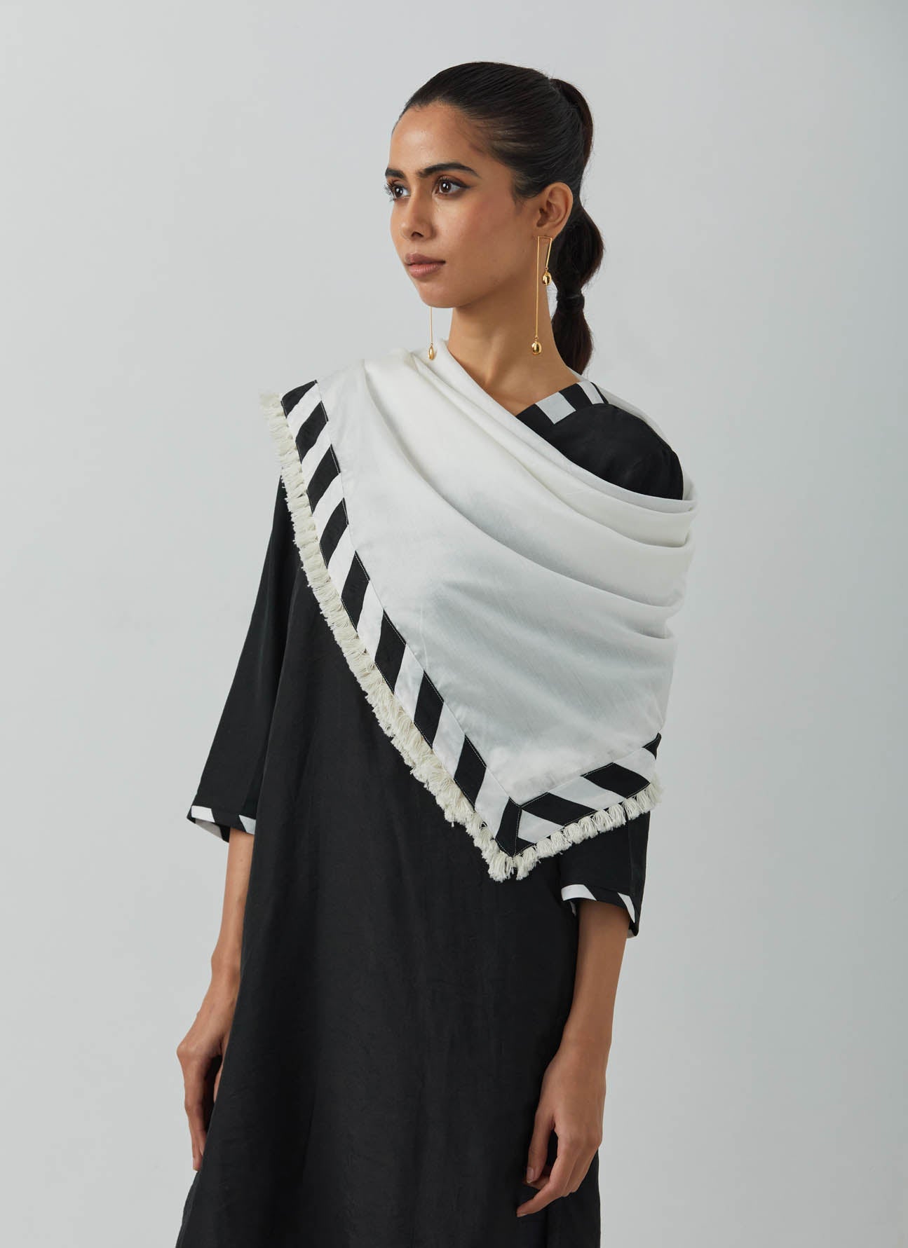 White Chanderi Scarf