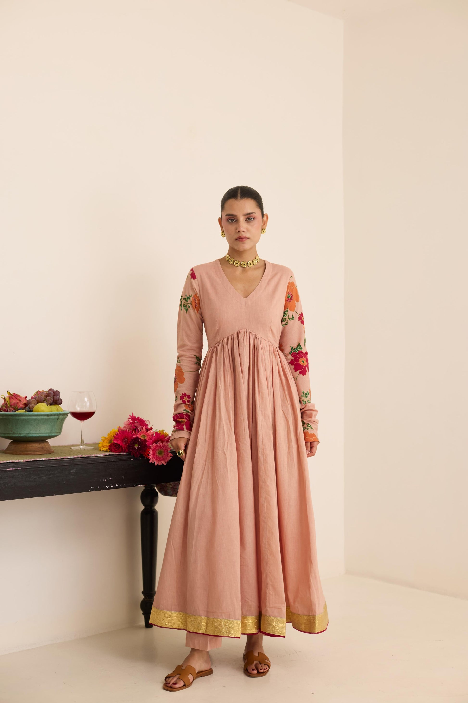 Salmon Anarkali-JA